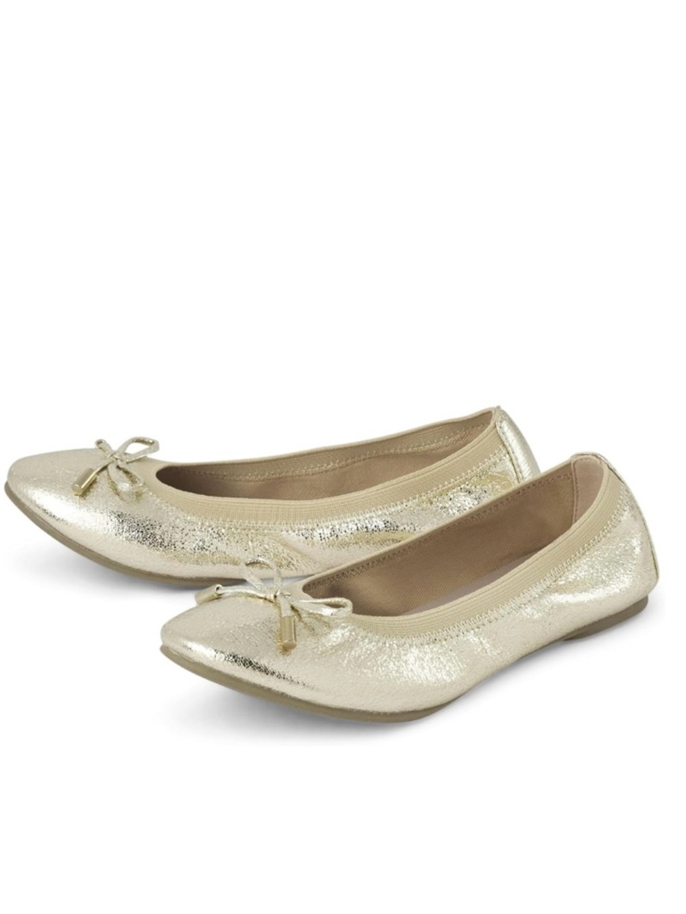 The Children’s Place Elegant Gold Ballet Flats